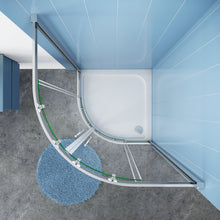 Load image into Gallery viewer, 2C Series 5mm Glass Quadrant Shower Enclosure only (Easy Fit) (Height - 1850mm)