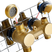 Load image into Gallery viewer, AIDAL Concealed Thermostatic Shower Mixer Valve Solid Brass WRAS