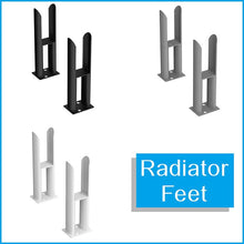 Load image into Gallery viewer, Floor Mounting Feet Support Legs Kits for Oval Flat Column Designer Radiators
