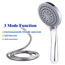 Load image into Gallery viewer, AIDAL Chrome Shower Head and Hose Round Bath Hand Held Heads and Bracket Set