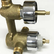 Load image into Gallery viewer, AIDAL Concealed Round Thermostatic Shower Mixer Chrome Bathroom Twin Head Valve Set