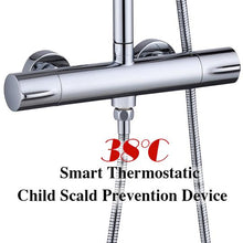 Load image into Gallery viewer, Thermostatic Mixer Shower Set Round Head Chrome
