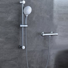 Load image into Gallery viewer, AIDAL Thermostatic Shower Mixer Set Round Exposed Valve Modern Chrome Bathroom