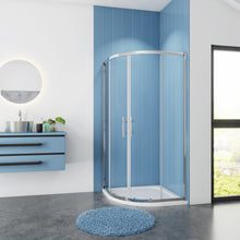 Load image into Gallery viewer, 2C Series 5mm Glass Quadrant Shower Enclosure only (Easy Fit) (Height - 1850mm)