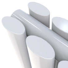 Load image into Gallery viewer, Horizontal Oval Radiator Anthracite/White Designer Central Heated Rads UK