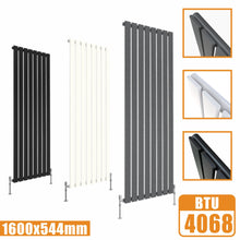 Load image into Gallery viewer, Designer Radiators,Vertical,Tall,Flat Panel,Single 1600x544mm AICA