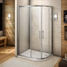 Load image into Gallery viewer, 2C Series 5mm NANO Glass Offset Quadrant Shower Enclosure Only (Easy Fit) (Height - 1850mm)