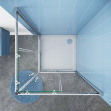 Load image into Gallery viewer, 2C Series Square Shower Enclosures  - Various Sizes (Height - 1850mm)
