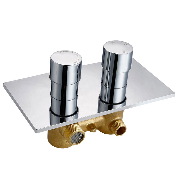 AIDAL Concealed  Thermostatic Shower Mixer Valve Solid Brass WRAS