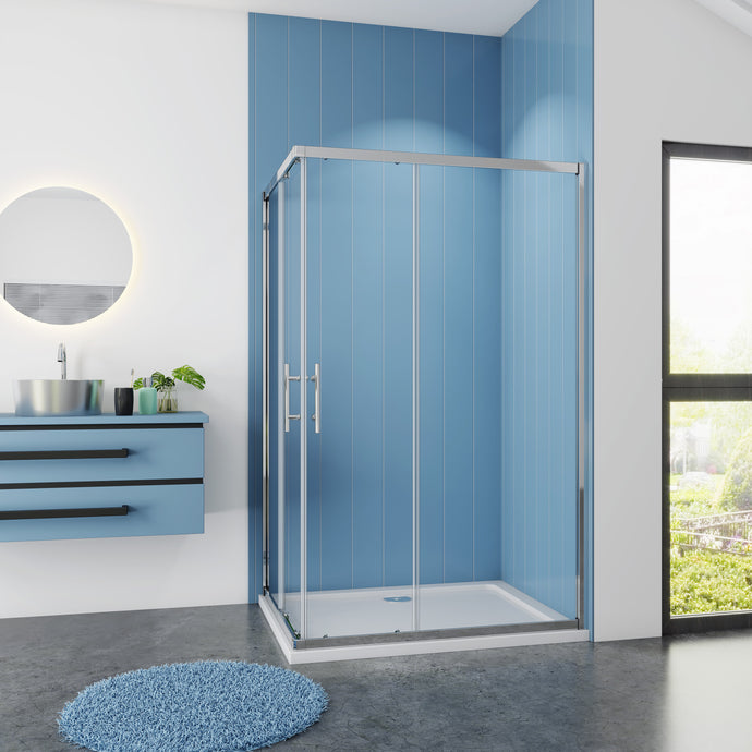 2C Series Corner Entry Shower Enclosures  - Various Sizes (Height - 1900mm)