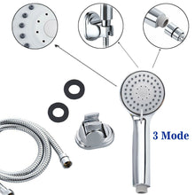 Load image into Gallery viewer, AIDAL  Chrome Shower Head and Hose Round Bath Hand Held Heads and Bracket Set
