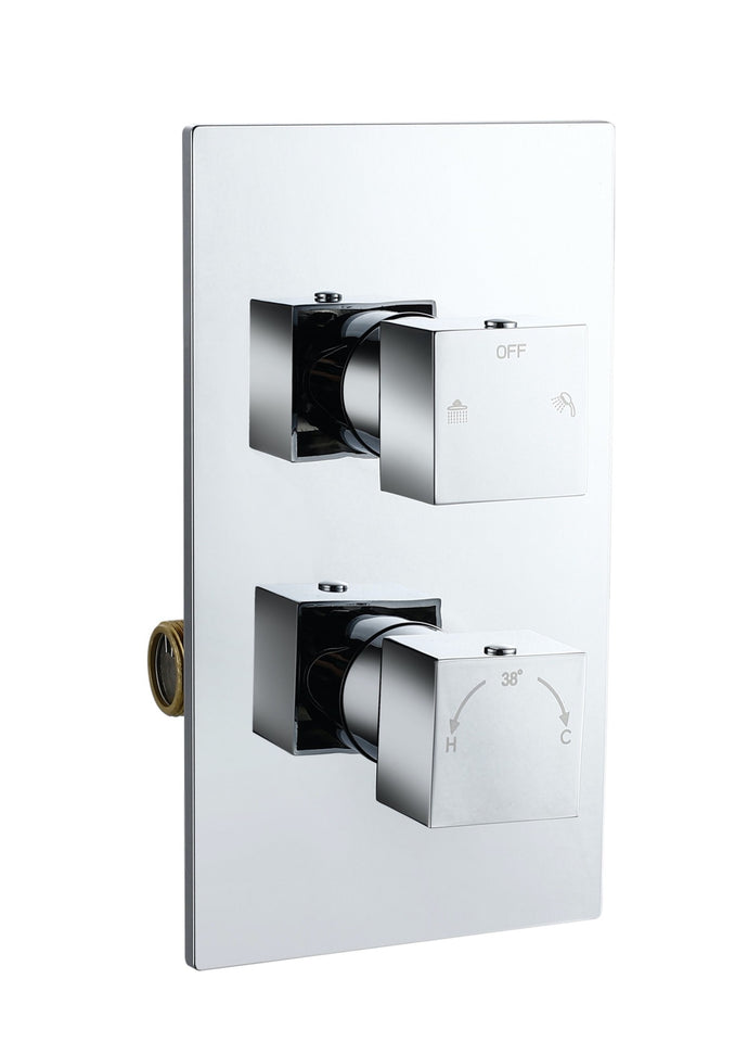 AIDAL Concealed Thermostatic Shower Mixer Valve Solid Brass WRAS