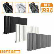Load image into Gallery viewer, Horizontal Oval Radiators - Anthracite/White  - Double/ Single Panel
