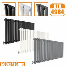 Load image into Gallery viewer, Horizontal Oval Radiators - Anthracite/White  - Double/ Single Panel
