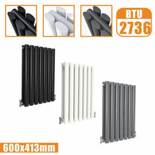 Load image into Gallery viewer, Horizontal Oval Radiators - Anthracite/White  - Double/ Single Panel
