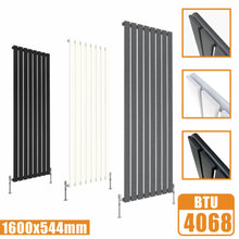 Load image into Gallery viewer, Designer Radiators,Vertical,Tall,Flat Panel,Single 1600x544mm AICA
