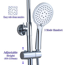 Load image into Gallery viewer, AIDAL Bathroom Shower Mixer Thermostatic Set Twin Head Chrome Exposed Valve Round Set
