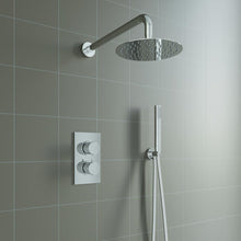 Load image into Gallery viewer, AICA Bathroom Concealed Thermostatic Shower Mixer Set Round Design Chrome Finish
